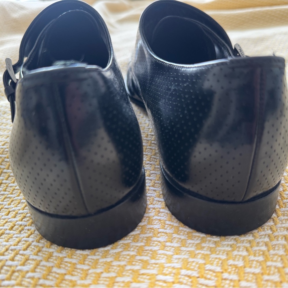 Prada Monk Strap men’s Shoes. US 10. Double Buckle . Perforated Leather EXC. - Picture 4 of 12